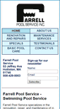 Mobile Screenshot of farrellpoolservice.com